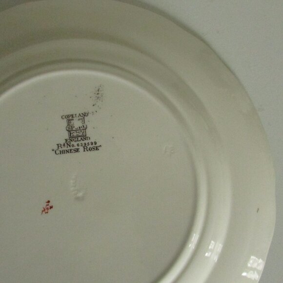 Vintage 9" lunch plate, Chinese Rose design, Copeland Spode (Lot 2) - Picture 12 of 13